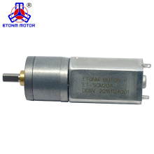 ETONM mini motor de engranajes de alta torsión 12 v dc con 20 mm